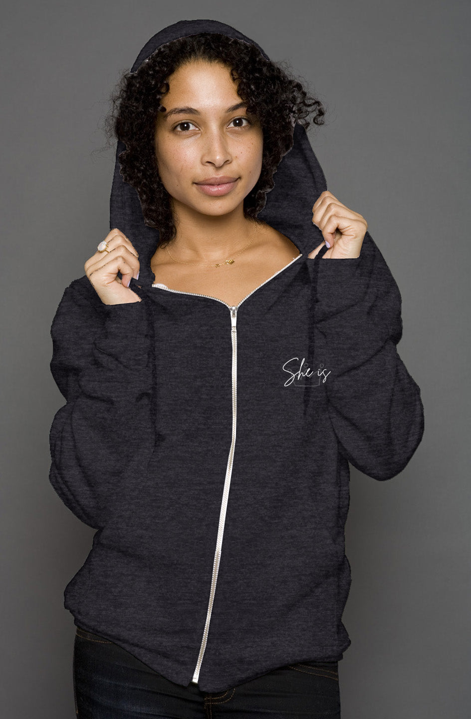 Clothed in Strength & Dignity | 'Zip Hoody'