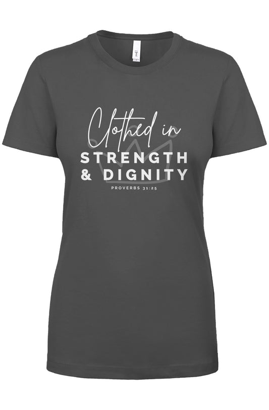 Clothed in Strength & Dignity | Crew Tee