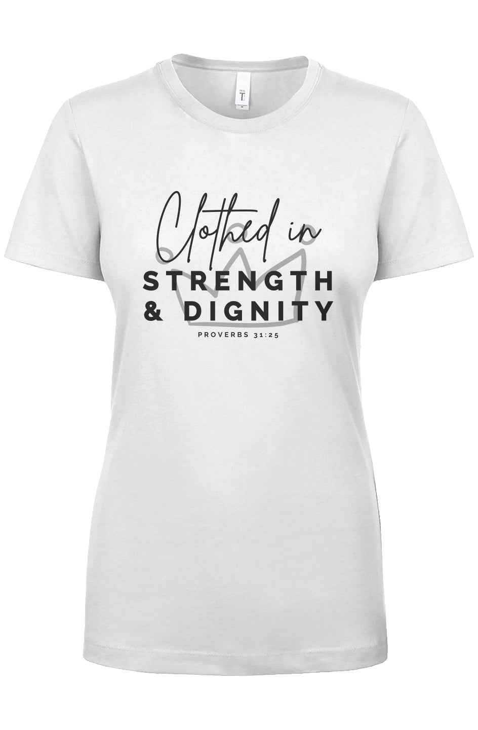 Clothed in Strength & Dignity | Crew Tee