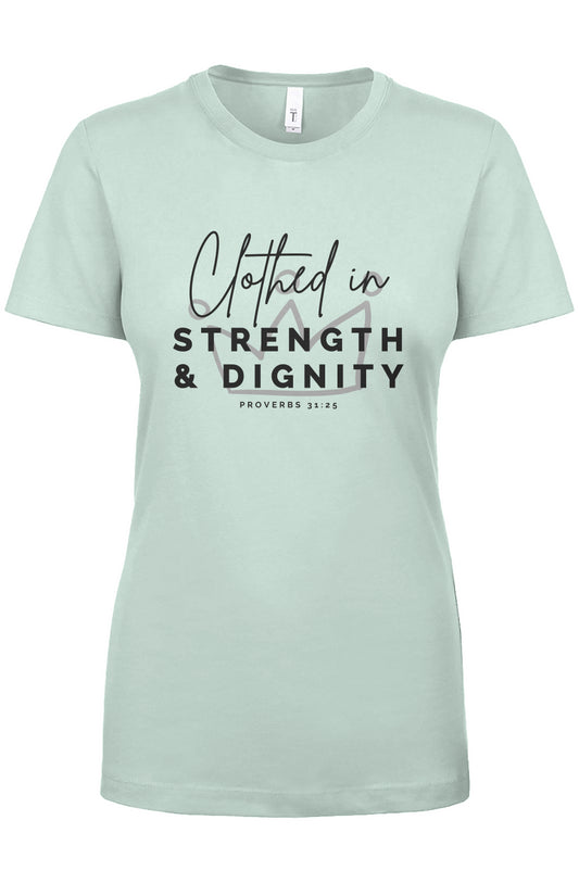 Clothed in Strength & Dignity | Crew Tee
