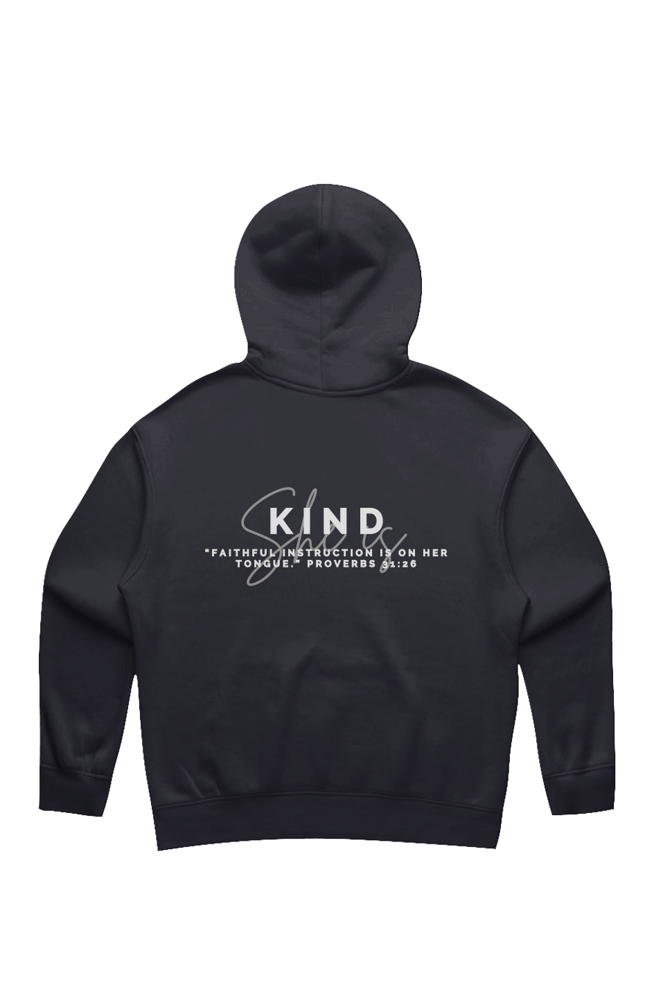 She Is | KIND | Relaxed Hoodie (back design)
