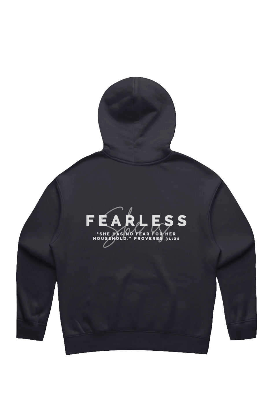 She Is | FEARLESS | Relaxed Hoodie (back design)