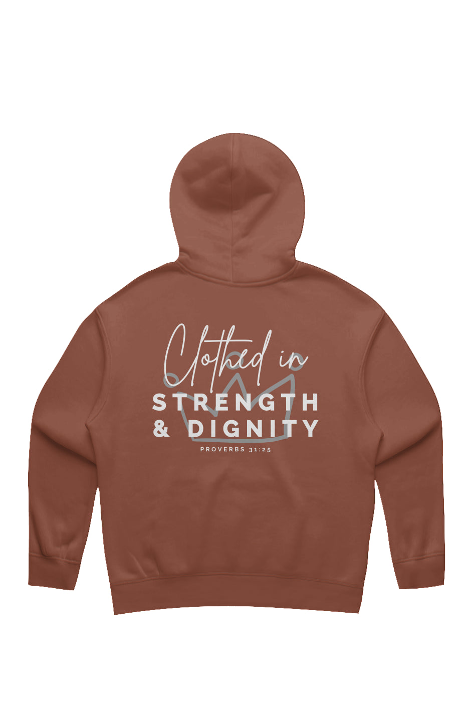 Clothed in Strength & Dignity | Relaxed Hoodie (back design)