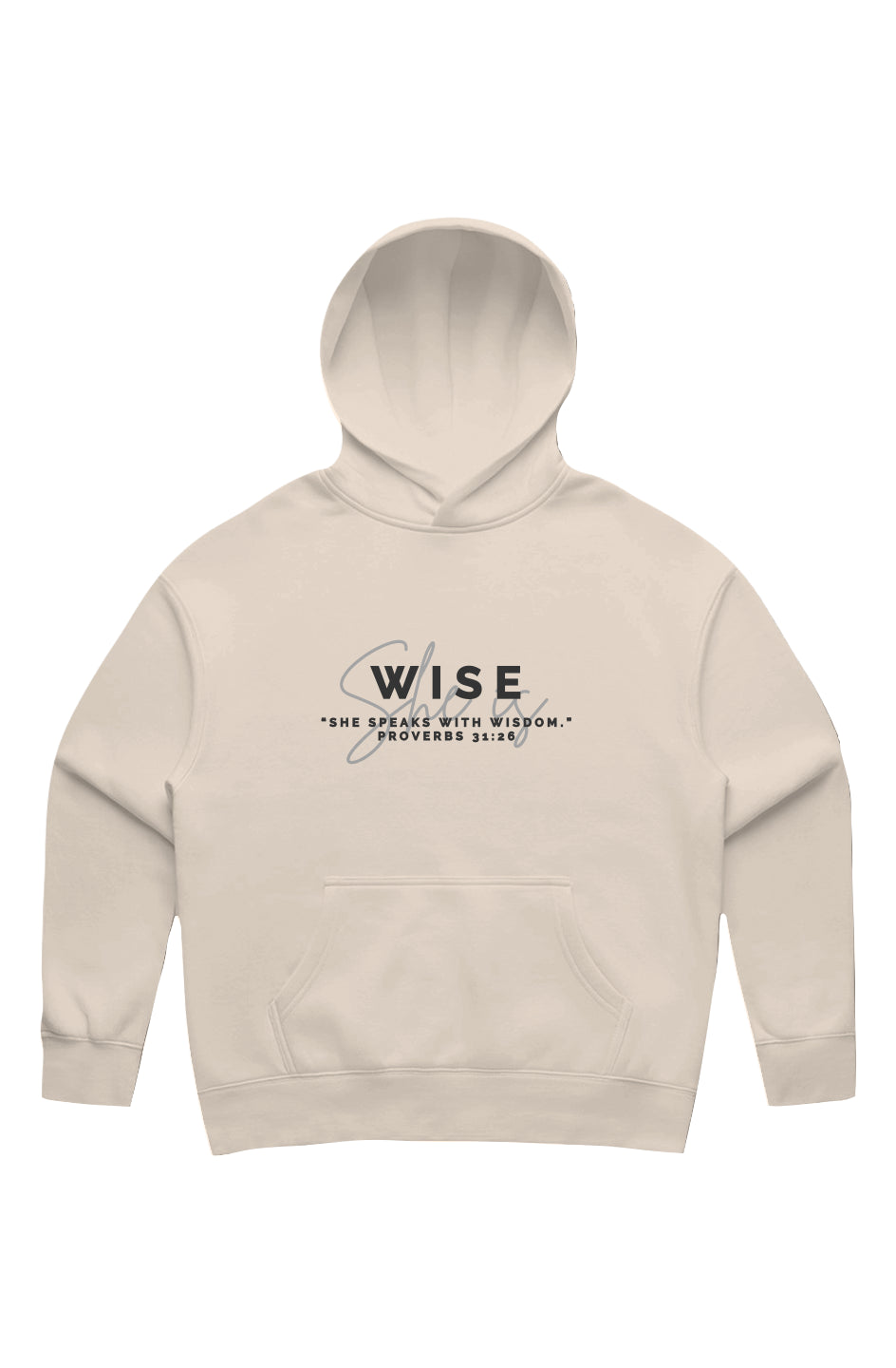 She Is | WISE | Relaxed Hoodie