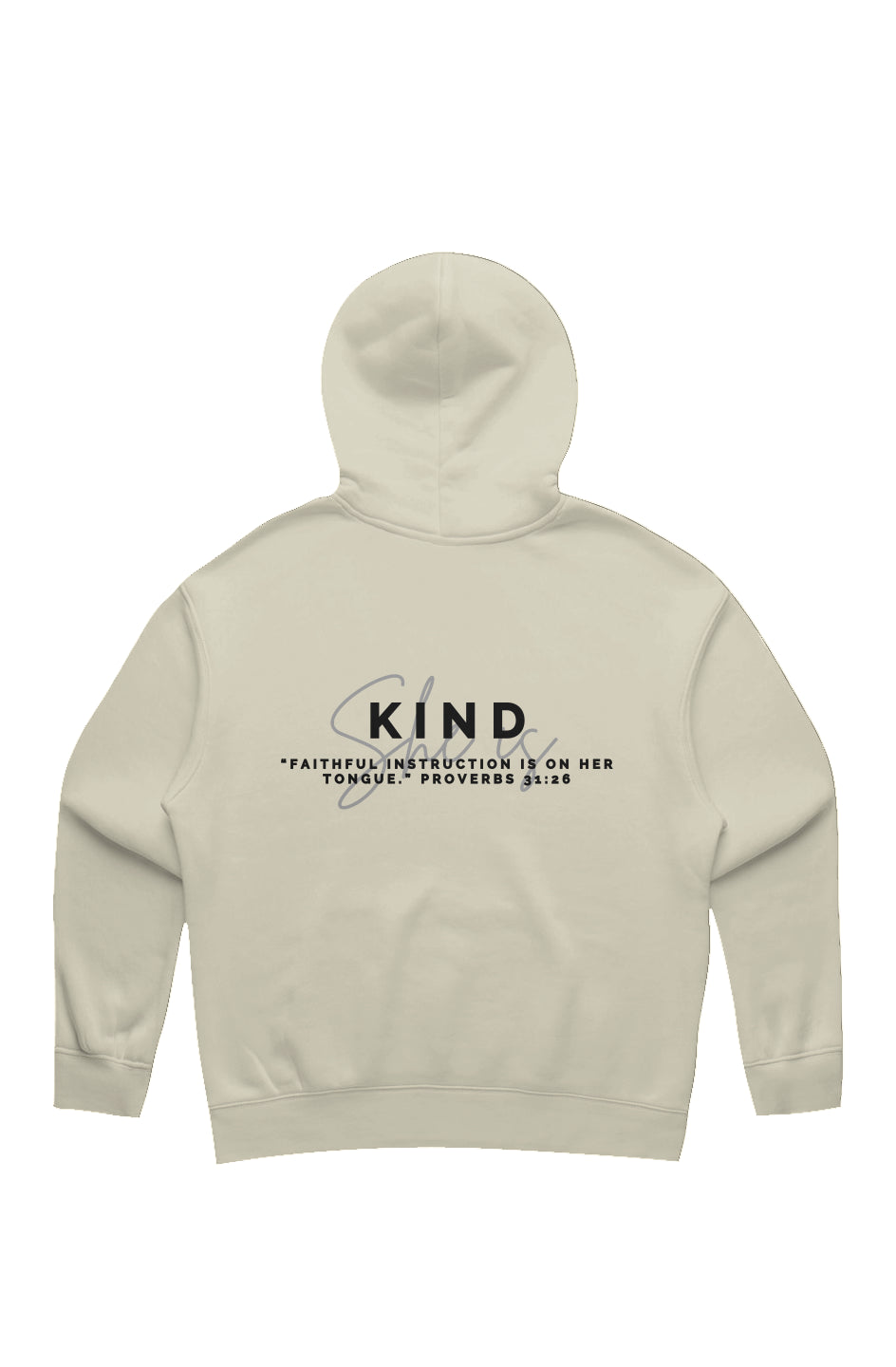 She Is | KIND | Relaxed Hoodie (back design)