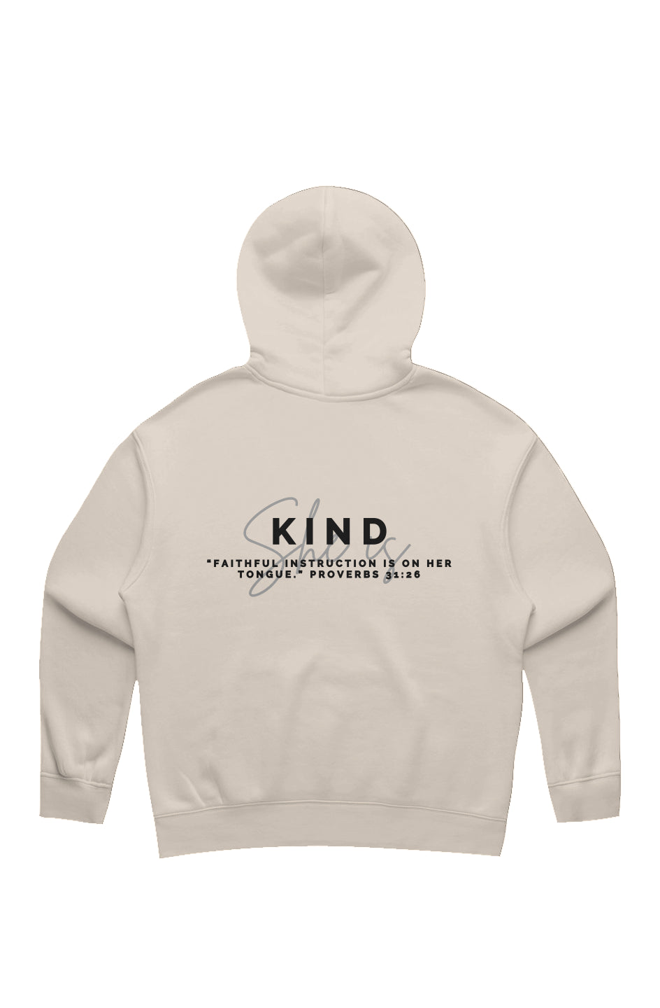 She Is | KIND | Relaxed Hoodie (back design)