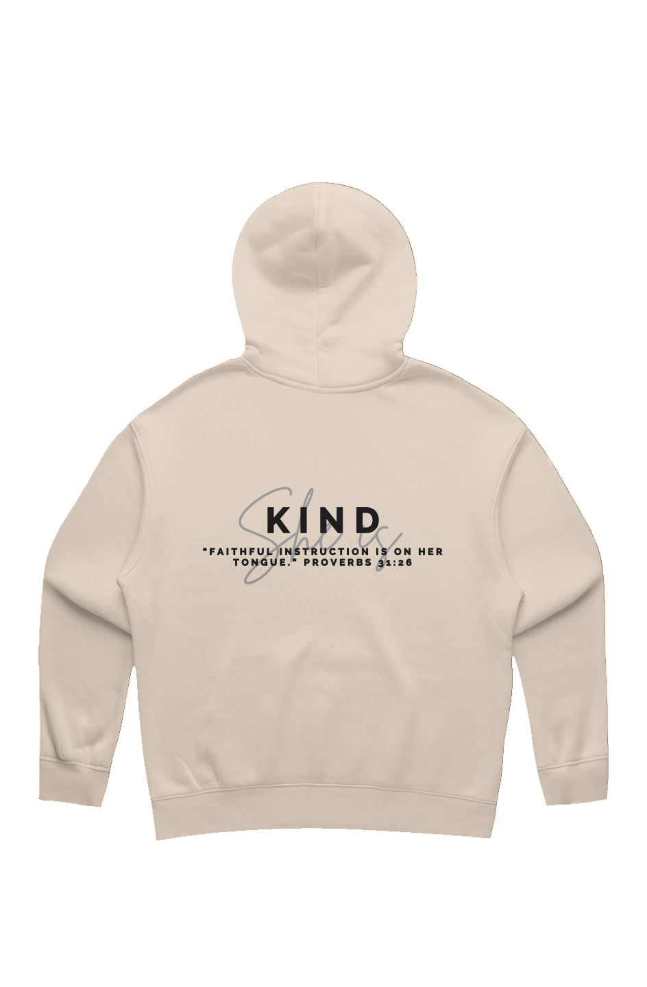 She Is | KIND | Relaxed Hoodie (back design)