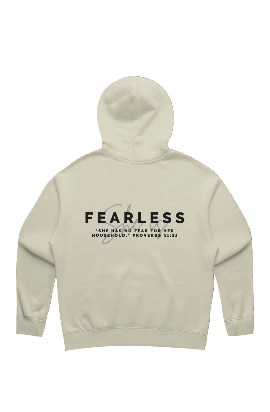 She Is | FEARLESS | Relaxed Hoodie (back design)