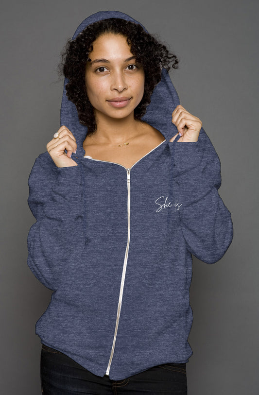 Clothed in Strength & Dignity | 'Zip Hoody'