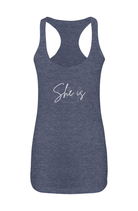 She Is | Racerback Top
