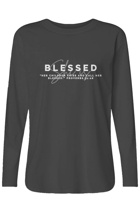 She Is | BLESSED | Relaxed Long Sleeve