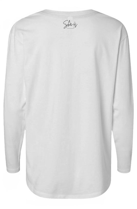 She Is | Relaxed Long Sleeve (back design)