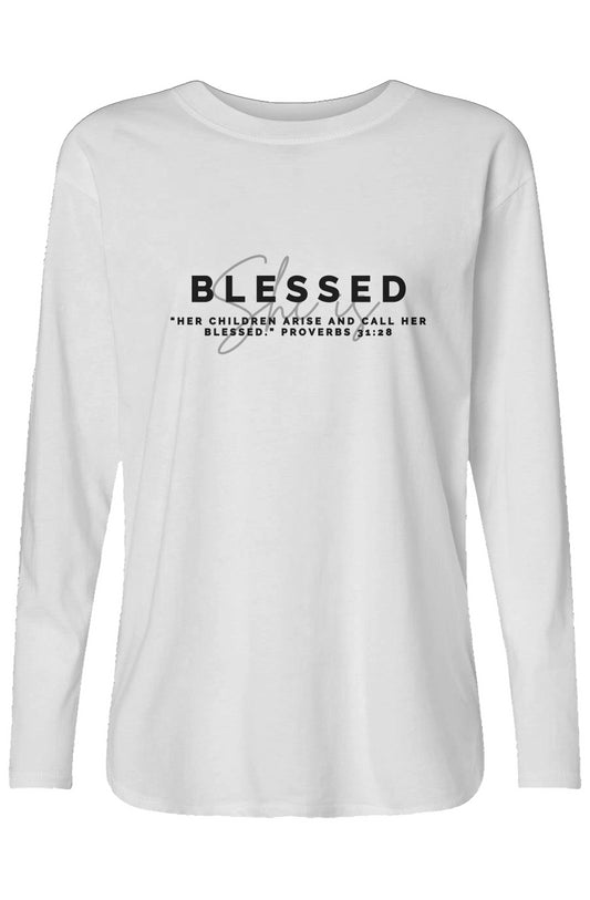 She Is | BLESSED | Relaxed Long Sleeve