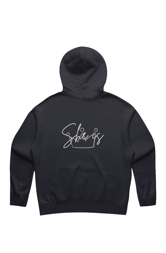 She Is | Relaxed Hoodie (back design)